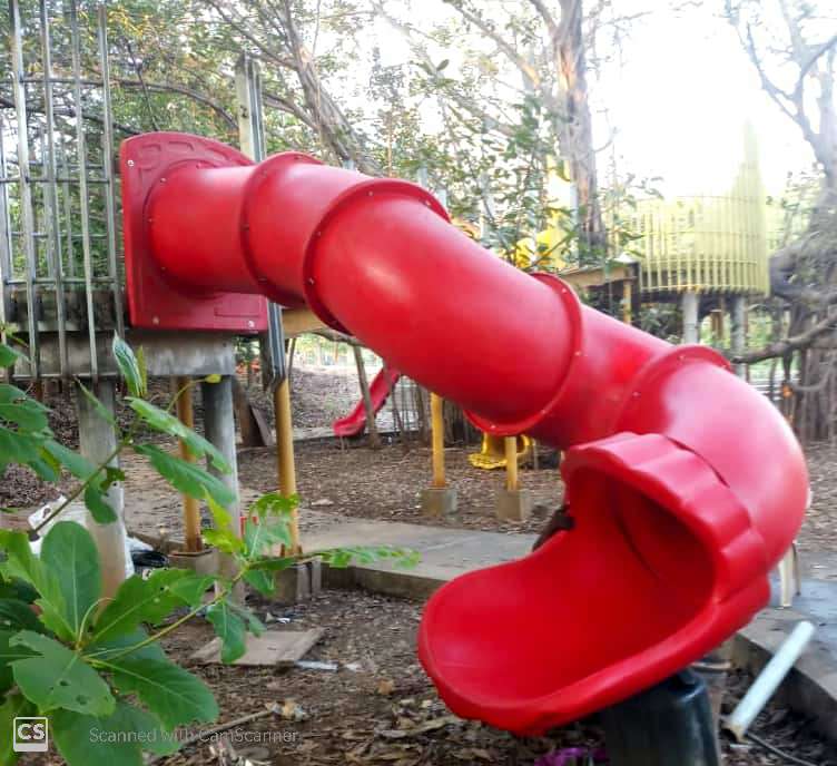 Curved Tube Slide Roto Molded