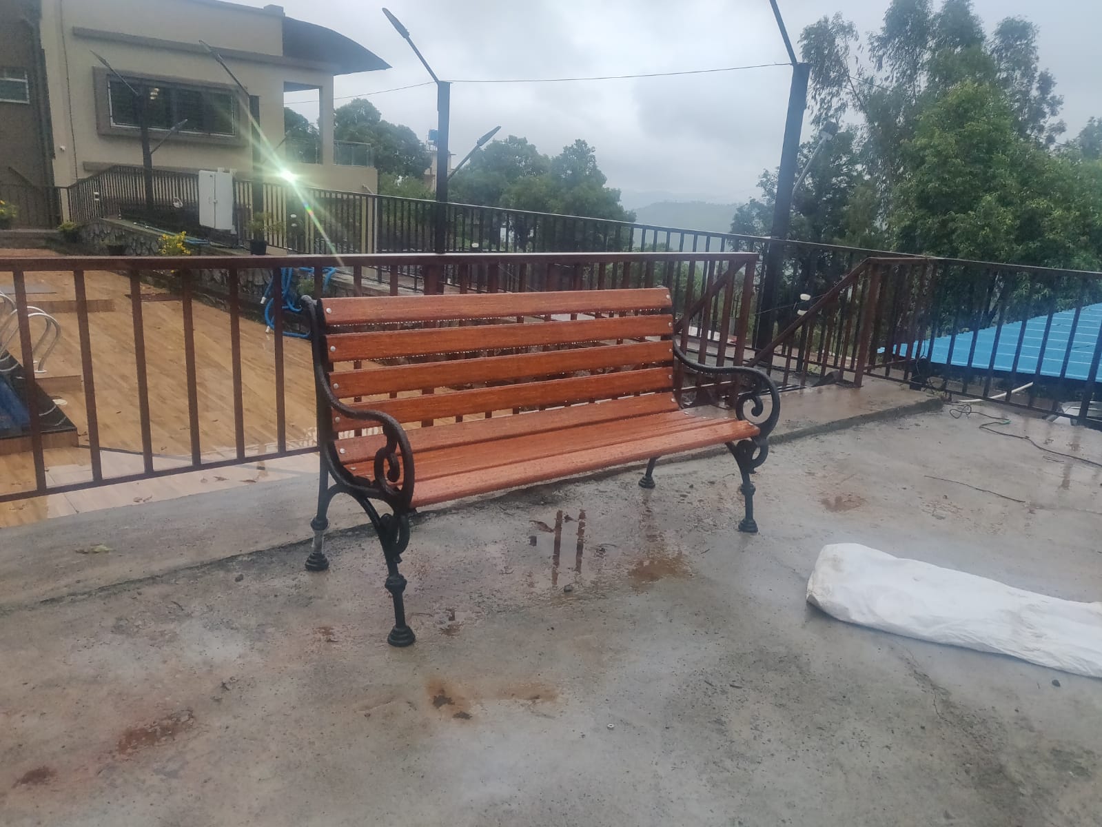 Pool side FRP bench